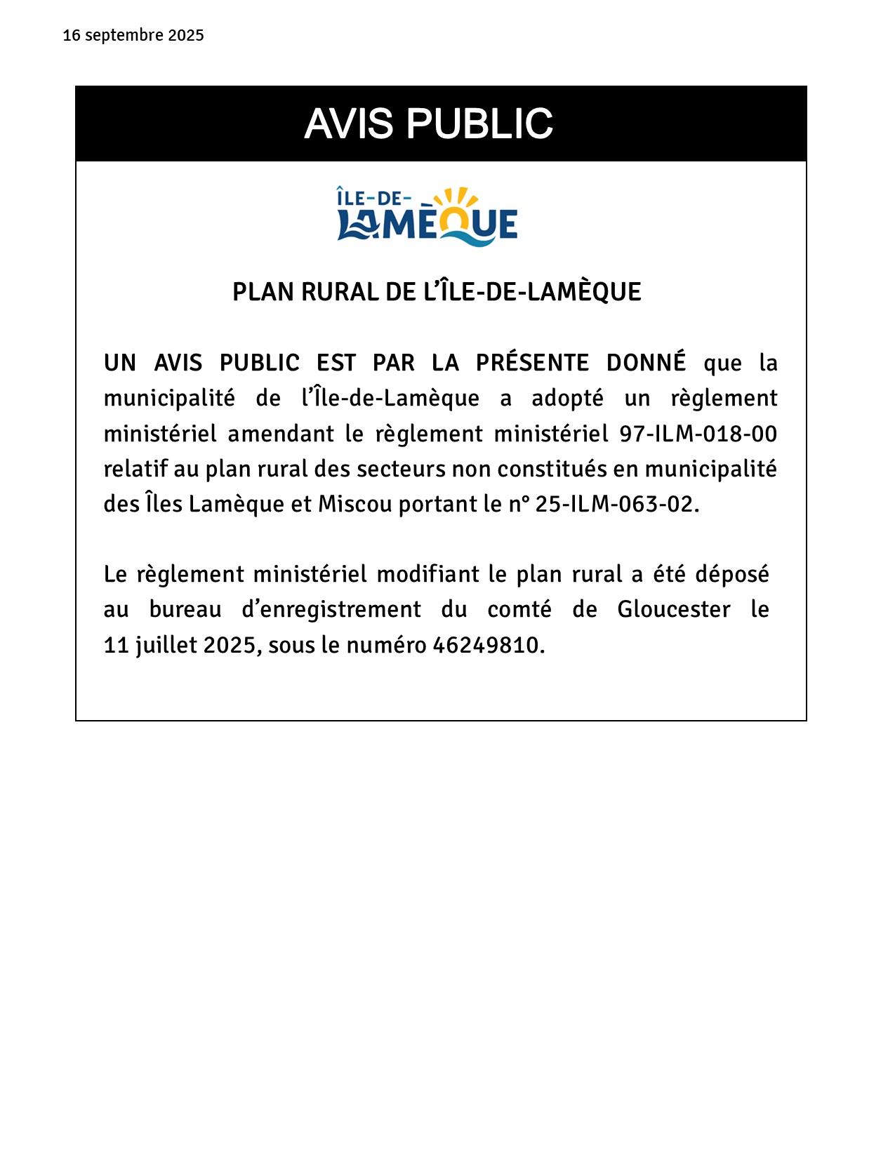 Avis-16 septembre 2025