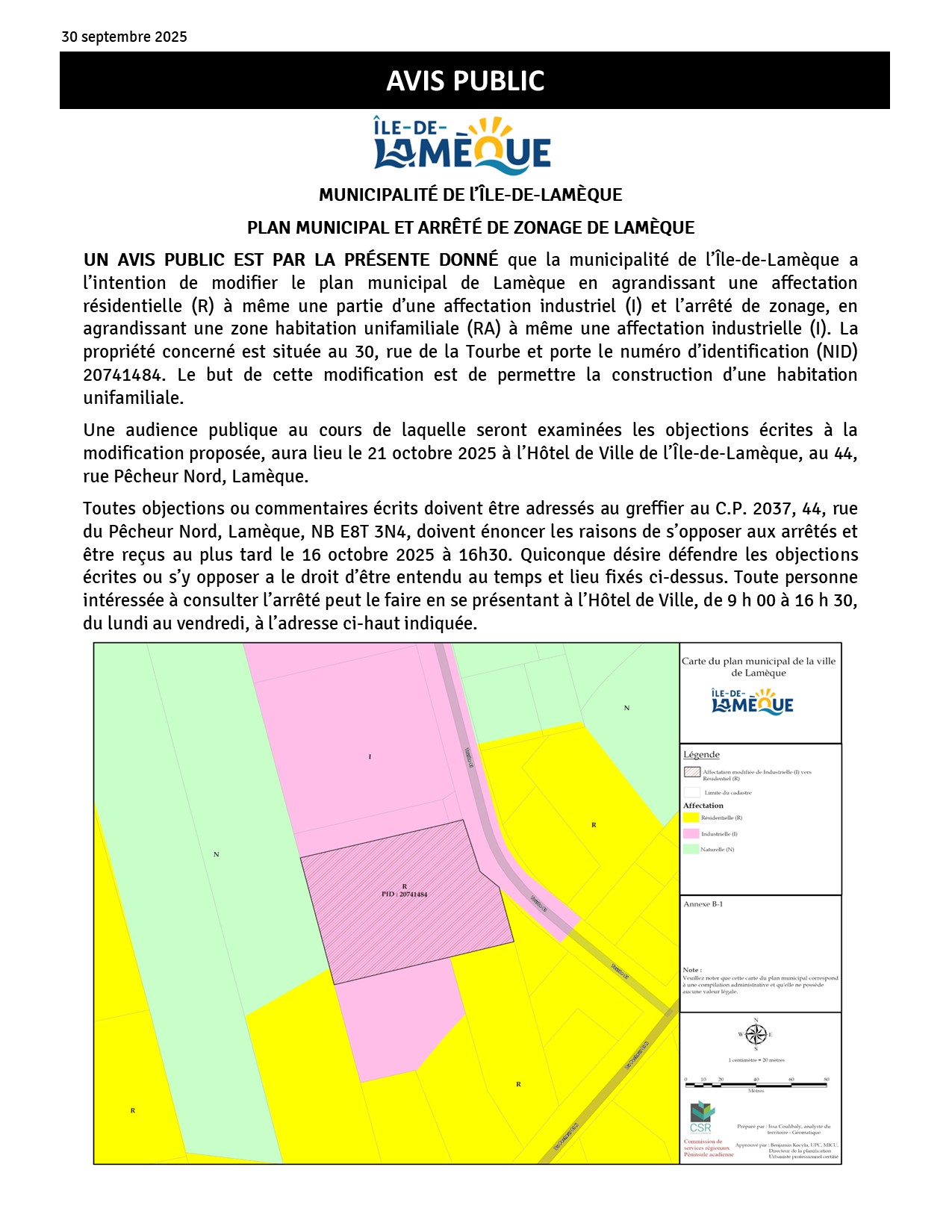 Avis-Public-30-sept-2025-Modification-plan-municipal-Armand-Robichaud